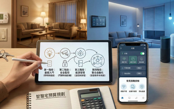 升級智慧住宅攻略：一般住宅轉型智能宅的步驟與預算規劃